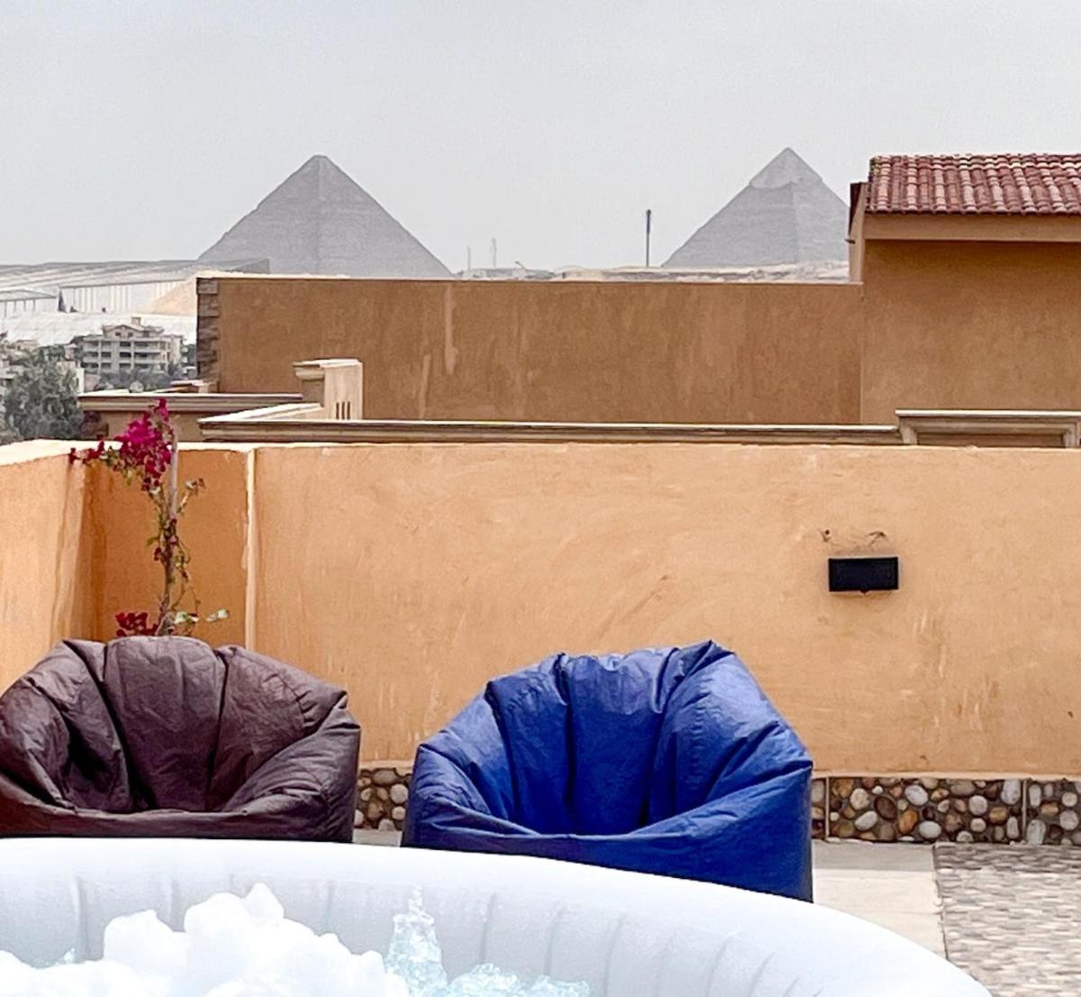 Апартаменты Boho Getaway With Pyramids View & Jacuzzi Giza Экстерьер фото