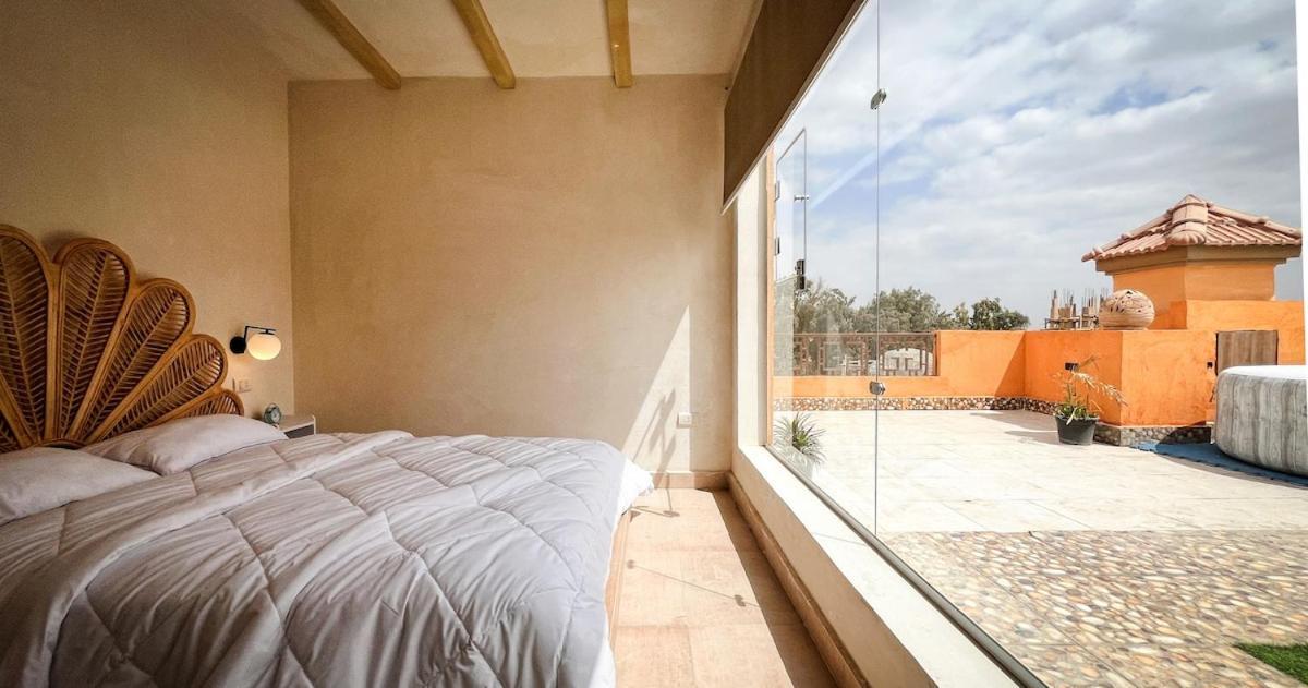 Апартаменты Boho Getaway With Pyramids View & Jacuzzi Giza Экстерьер фото